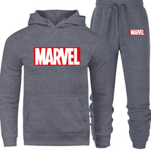 Load image into Gallery viewer, Set Marvel Jacket+Pants Sweatshirts Male 2 Piece Set